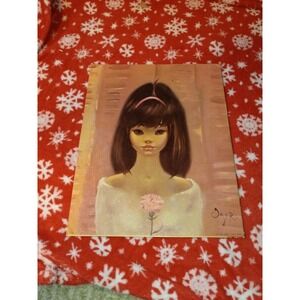 Igor: Nadia Big Eyed Girl Lithograph 1960-70 (14x11) Lithograph Signed